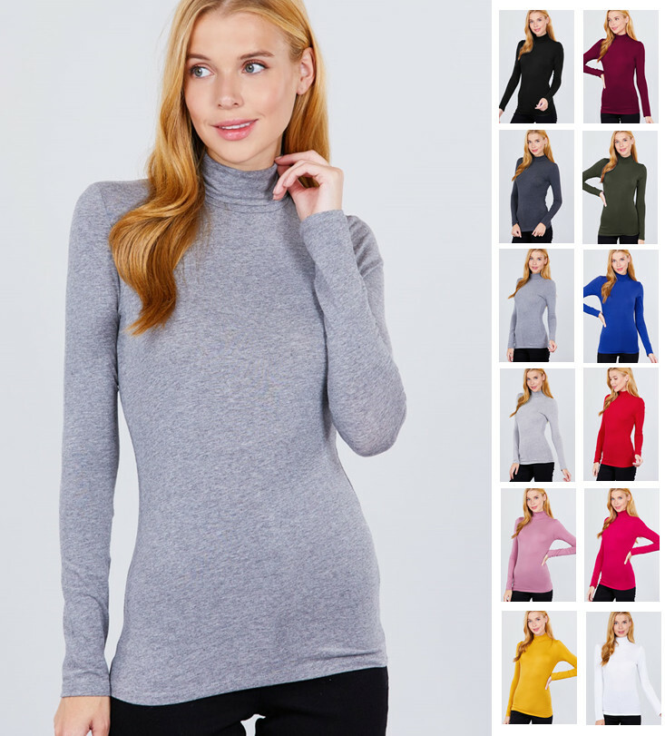 white stag mock turtleneck